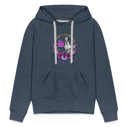 LiNBW. Frauen Hoodie Beste Hundemama - Jeansblau