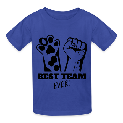 Kinder-T-Shirt – Best Team Ever! | Tierliebe trifft Teamgeist - Royalblau