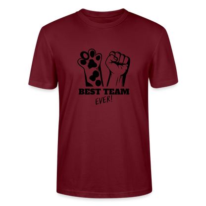 LiNBW. Männer T-Shirt Best Team Ever - Burgunderrot