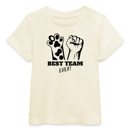 LiNBW. Baby T-Shirt Best Team Ever - Weißgrau