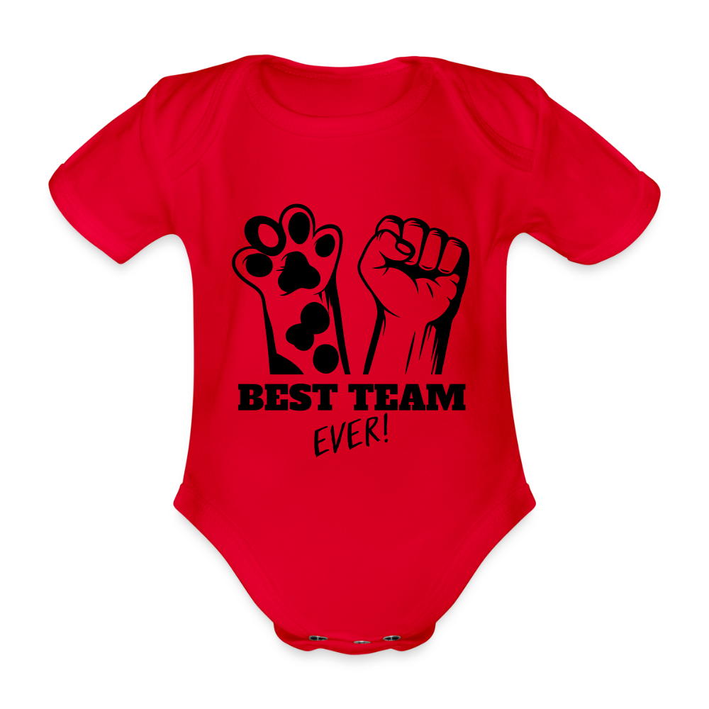 LiNBW. Body Kurzarm Best Team Ever - Rot