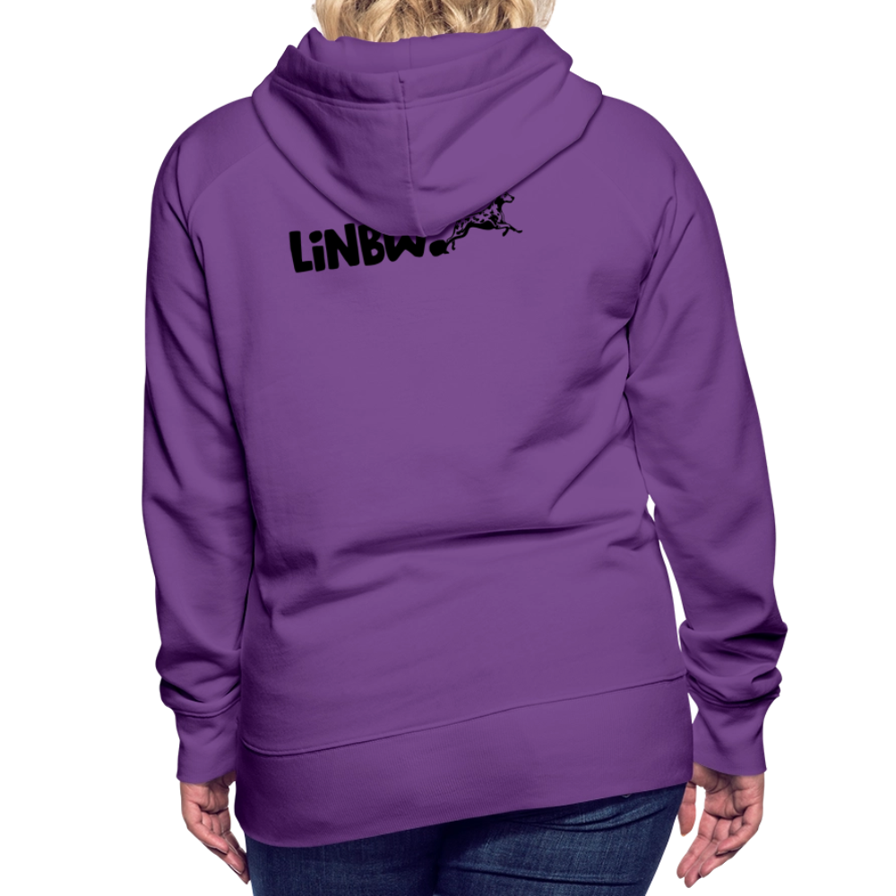 LiNBW. Frauen Hoodie Life is not just black and white - Purple