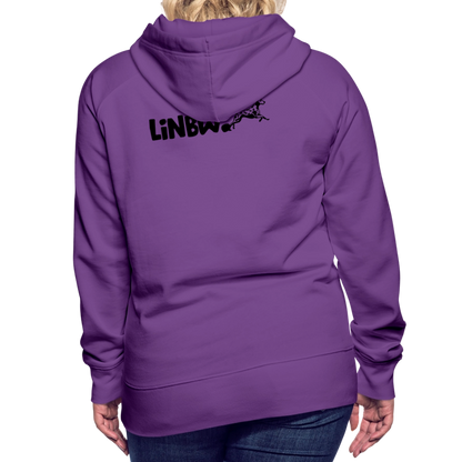 LiNBW. Frauen Hoodie Life is not just black and white - Purple