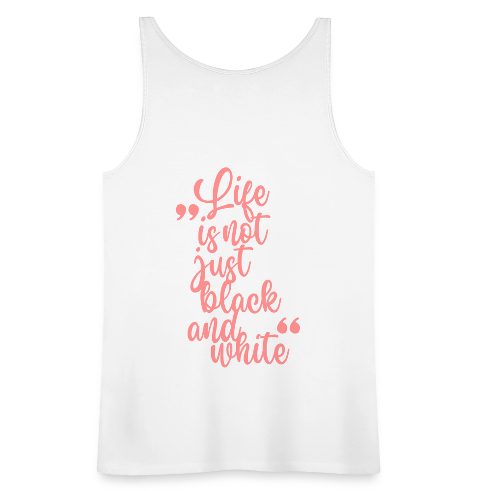 LiNBW. Frauen Tank-Top Life is not just black and white - Weiß