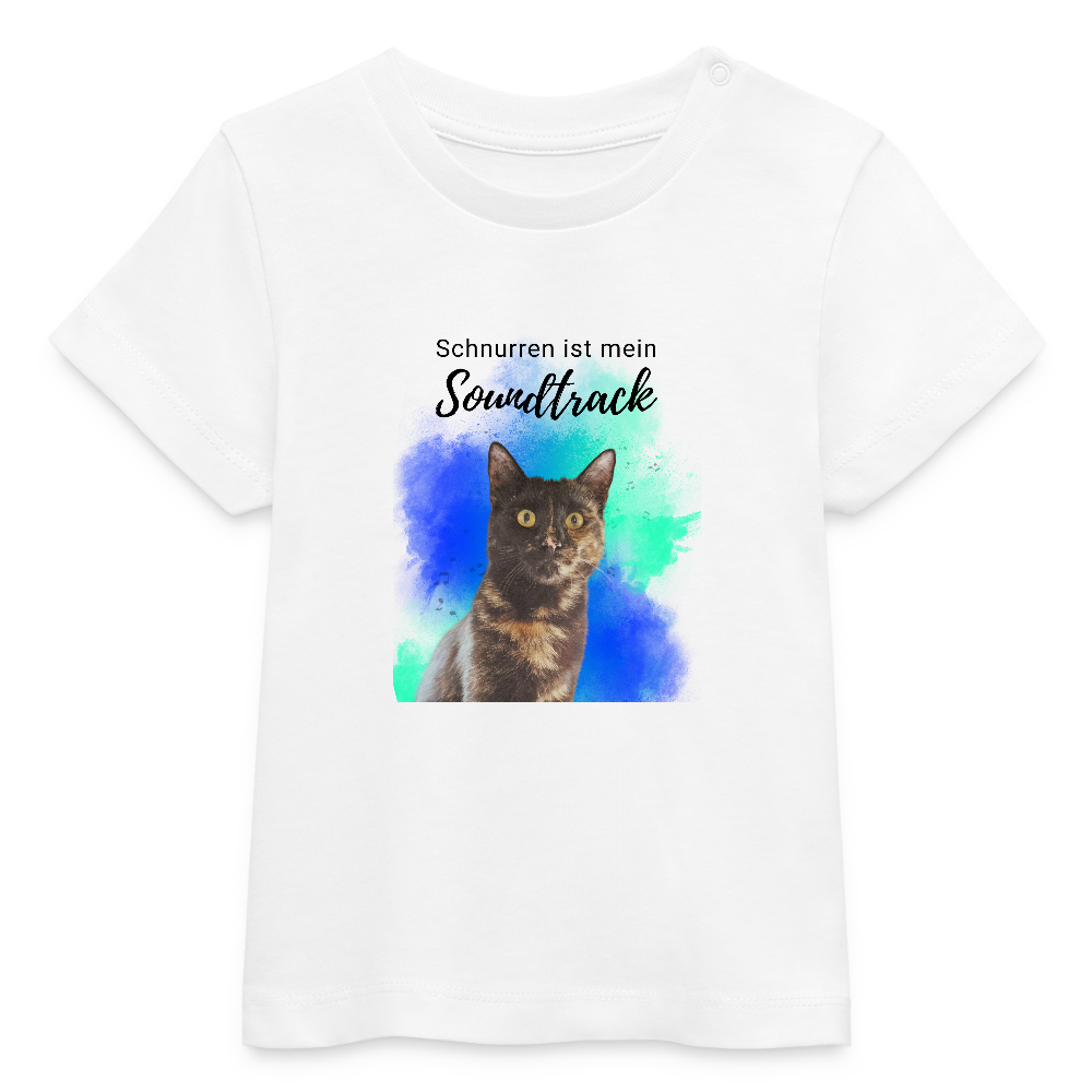 LiNBW. Baby T-Shirt Schnurren ist mein Soundtrack - Weiß
