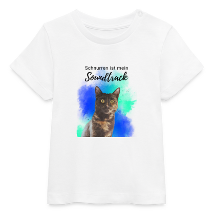 LiNBW. Baby T-Shirt Schnurren ist mein Soundtrack - Weiß