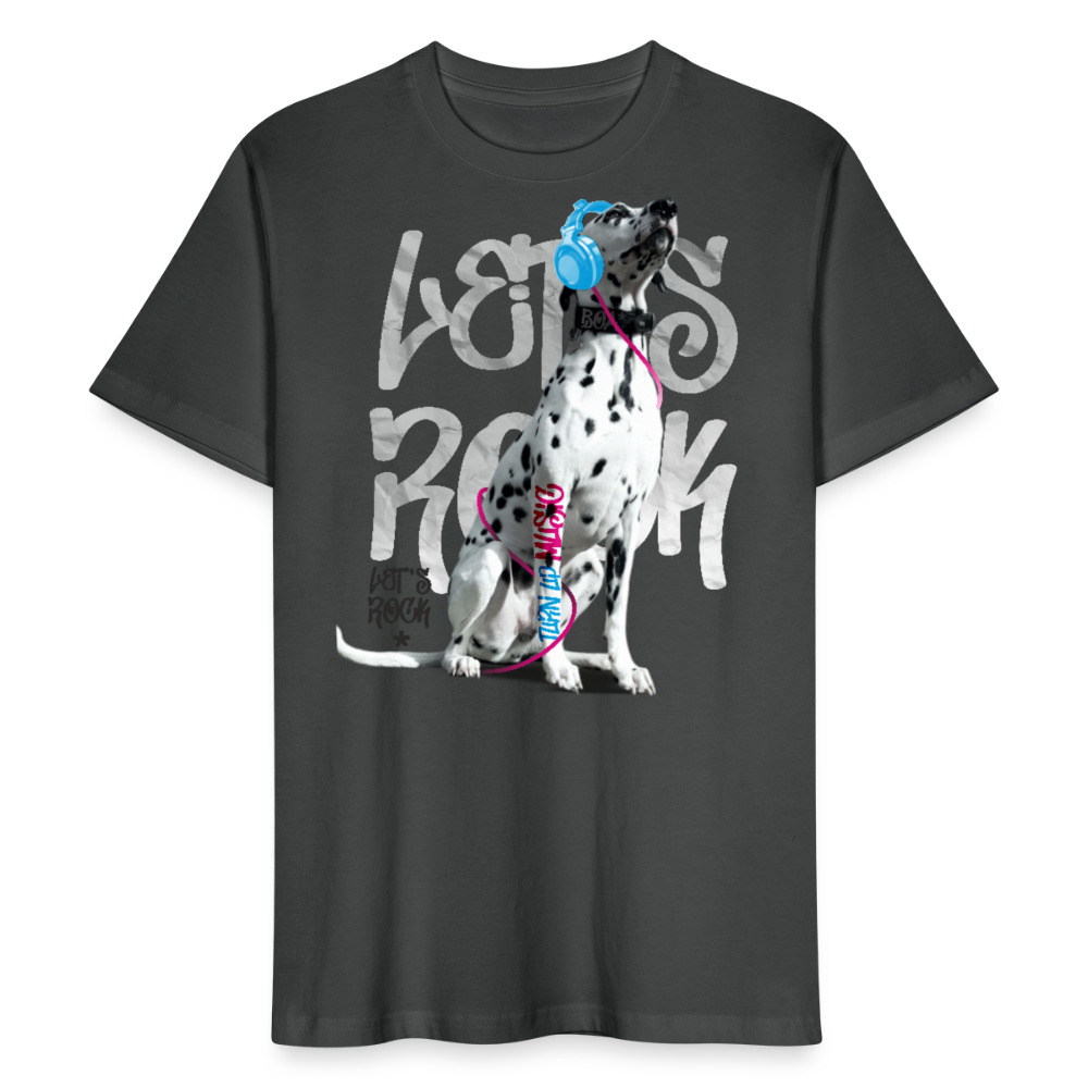 LiNBW. Männer T-Shirt Dalmatiner Let's Rock - Anthrazit
