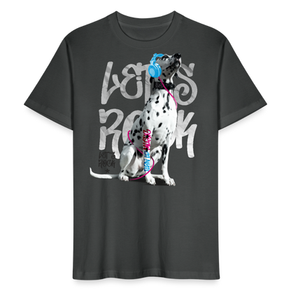 LiNBW. Männer T-Shirt Dalmatiner Let's Rock - Anthrazit
