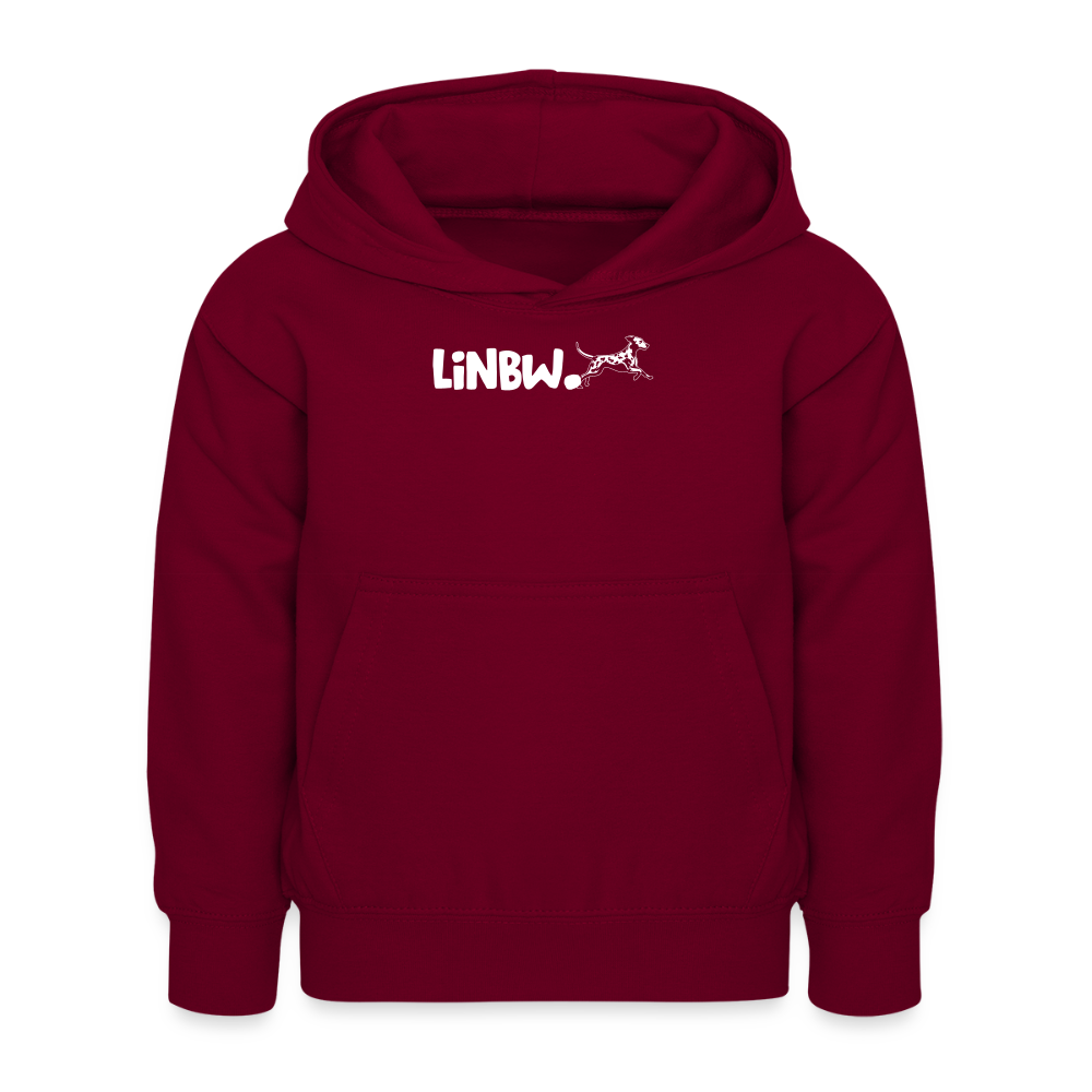 LiNBW. Kinder Hoodie Life is not just black and white - Bordeaux