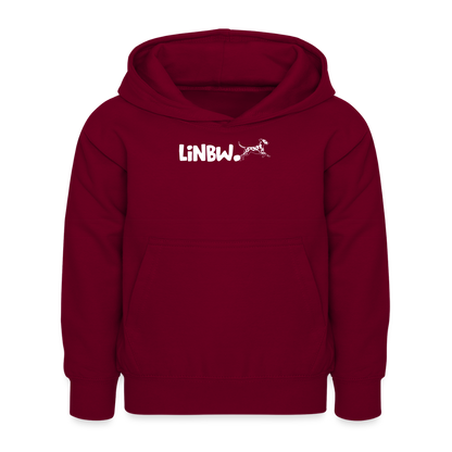 LiNBW. Kinder Hoodie Life is not just black and white - Bordeaux