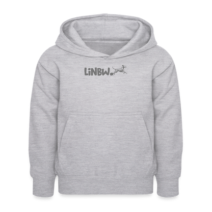 LiNBW. Kinder Hoodie Life is not just black and white - Hellgrau meliert