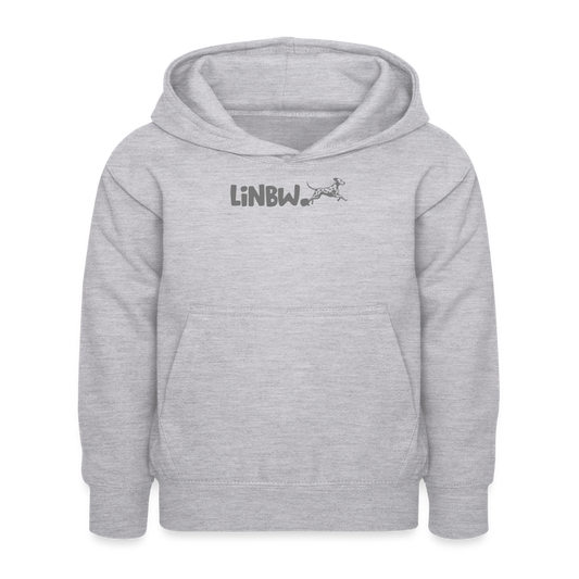 LiNBW. Kinder Hoodie Life is not just black and white - Hellgrau meliert