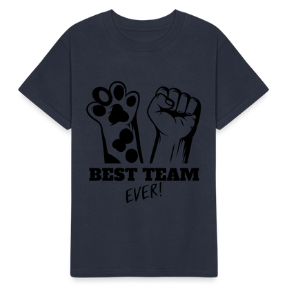 Kinder-T-Shirt – Best Team Ever! | Tierliebe trifft Teamgeist - Navy