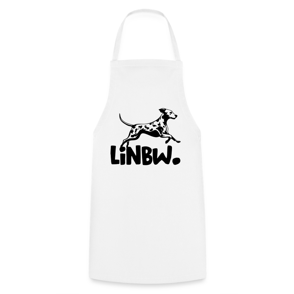 Kochschürze mit LINBW-Logo – schlicht, stilvoll & bewusst - Weiß