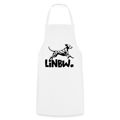Kochschürze mit LINBW-Logo – schlicht, stilvoll & bewusst - Weiß