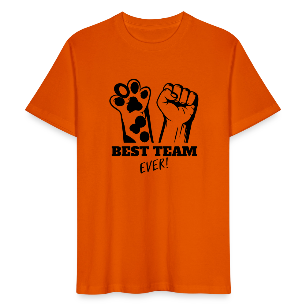 LiNBW. Männer T-Shirt Best Team Ever - Tieforange