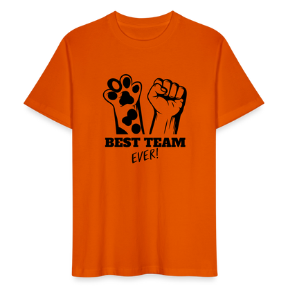 LiNBW. Männer T-Shirt Best Team Ever - Tieforange