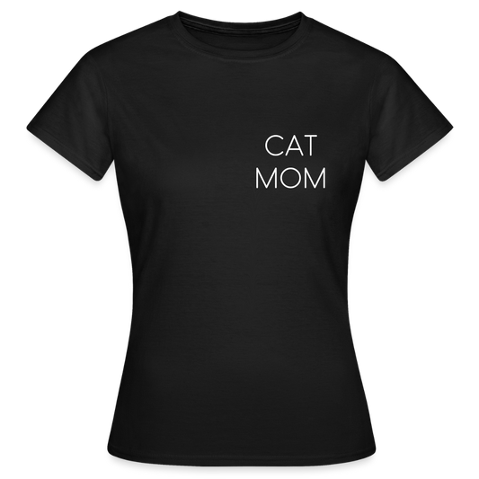LiNBW. Frauen T-Shirt Stolzes Personal einer Katze - Schwarz