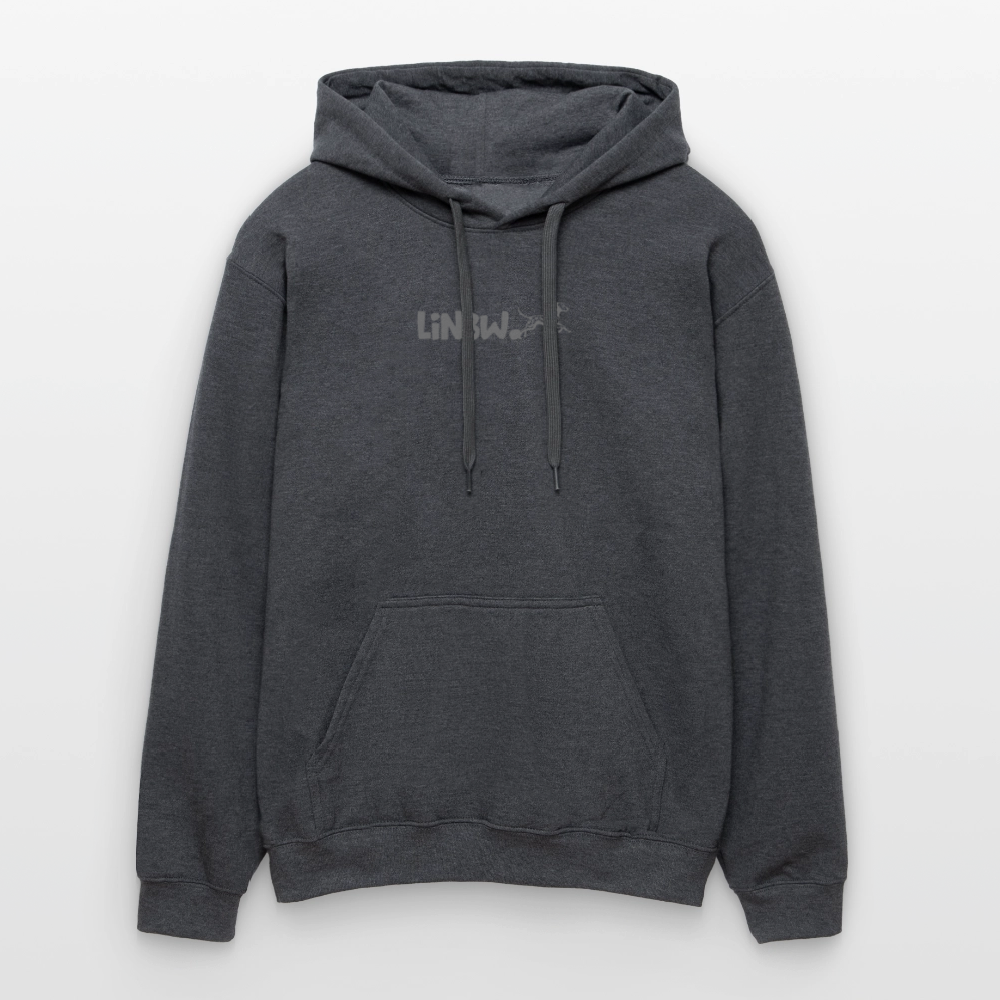 LiNBW. Männer & Frauen Hoodie Life is not just black and white - Dunkelgrau meliert
