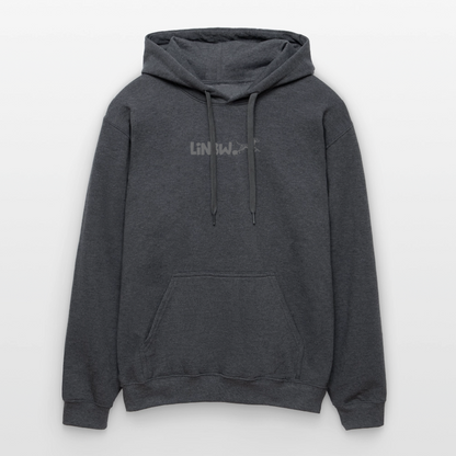 LiNBW. Männer & Frauen Hoodie Life is not just black and white - Dunkelgrau meliert
