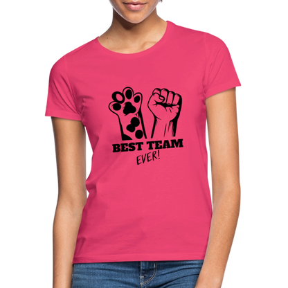LiNBW. Frauen T-Shirt Best Team Ever - Azalea
