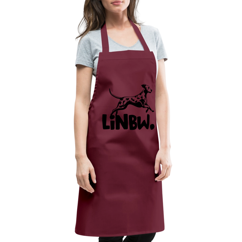 Kochschürze mit LINBW-Logo – schlicht, stilvoll & bewusst - Bordeaux