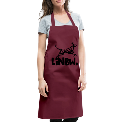 Kochschürze mit LINBW-Logo – schlicht, stilvoll & bewusst - Bordeaux