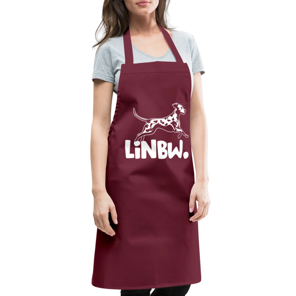 Kochschürze mit LINBW-Logo – schlicht, stilvoll & bewusst - Bordeaux