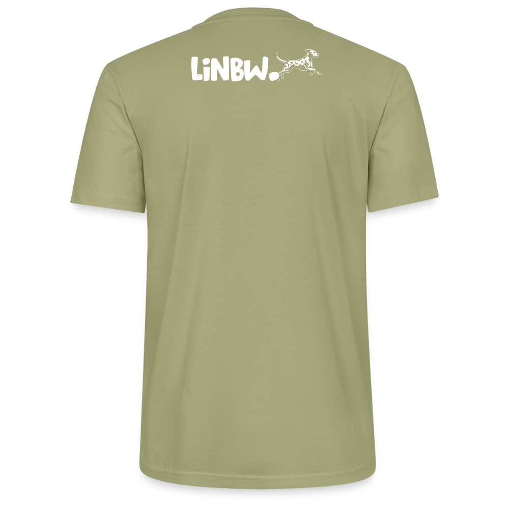 LiNBW. Männer T-Shirt Life is not just black and white - Nebelgrün