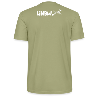 LiNBW. Männer T-Shirt Life is not just black and white - Nebelgrün