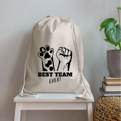 LiNBW. Turnbeutel Best Team Ever - Natur