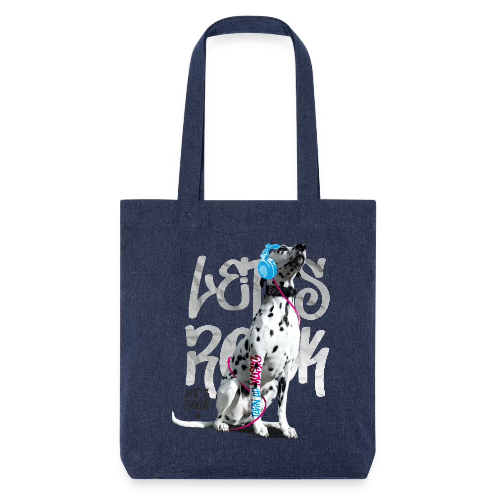 LiNBW. Stoffbeutel Dalmatiner Let's Rock - melange Blue
