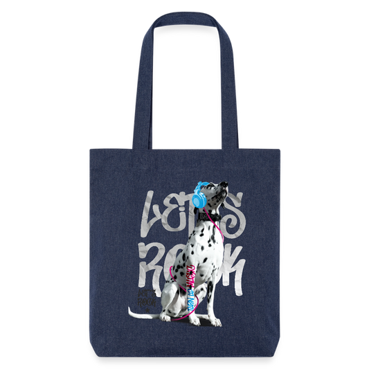 LiNBW. Stoffbeutel Dalmatiner Let's Rock - melange Blue