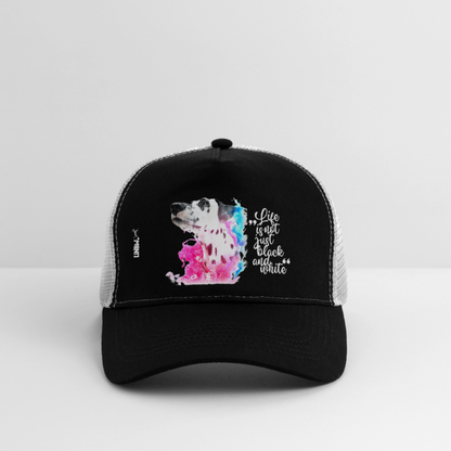 LiNBW. Cap Dalmatiner Life is not just black and white - Schwarz/Steingrau