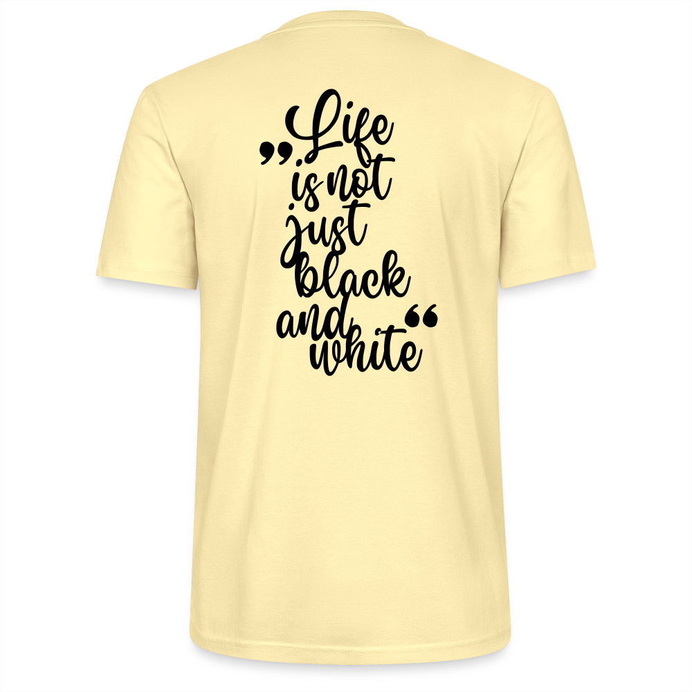 LiNBW. Männer T-Shirt Life is not just black and white - Creme