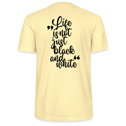 LiNBW. Männer T-Shirt Life is not just black and white - Creme