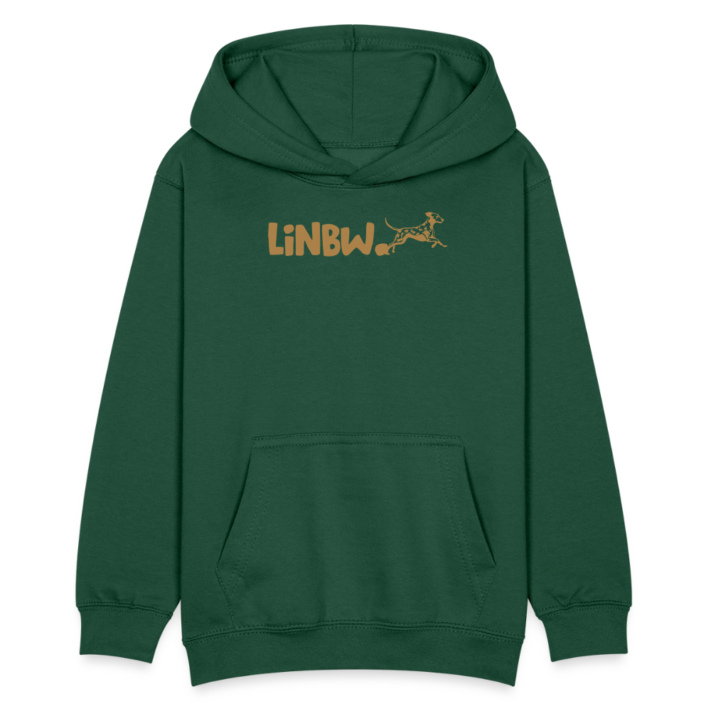 LiNBW. Teenager Hoodie Life is not just black and white - Flaschengrün