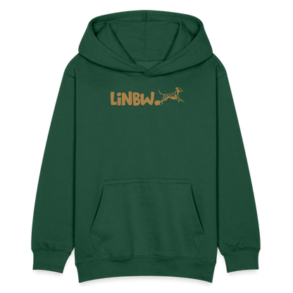 LiNBW. Teenager Hoodie Life is not just black and white - Flaschengrün