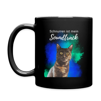 LiNBW. Keramiktasse Schnurren ist mein Soundtrack - Schwarz