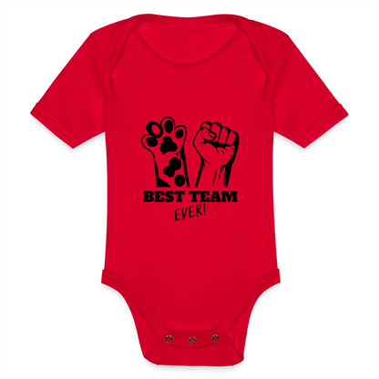 LiNBW. Body Kurzarm Best Team Ever - Rot