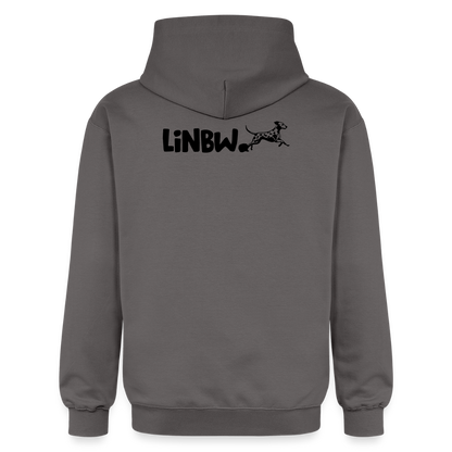 LiNBW. Männer & Frauen Hoodie Life is not just black and white - Dunkelgrau
