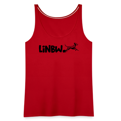 LiNBW. Frauen Tank-Top Life is not just black and white - Rot