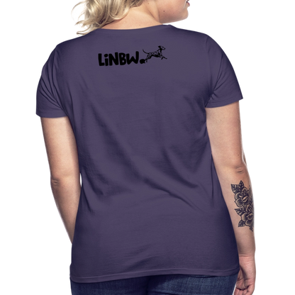 LiNBW. Frauen T-Shirt Life is not just black and white - Dunkellila