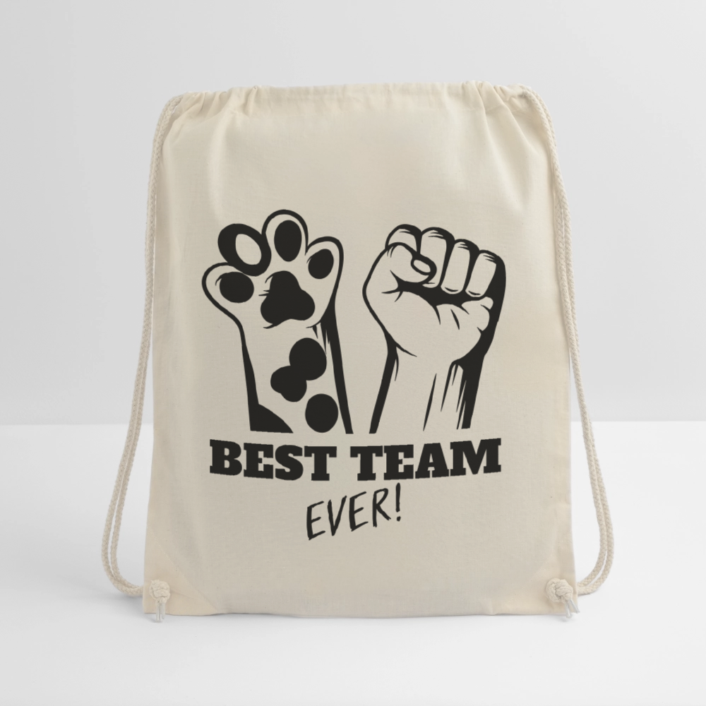 LiNBW. Turnbeutel Best Team Ever - Natur