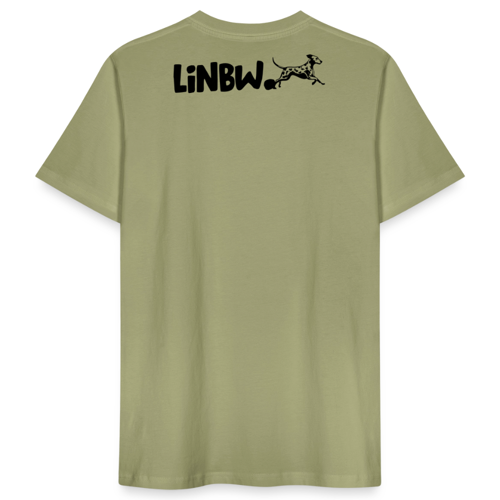 LiNBW. Männer T-Shirt Life is not just black and white - Nebelgrün