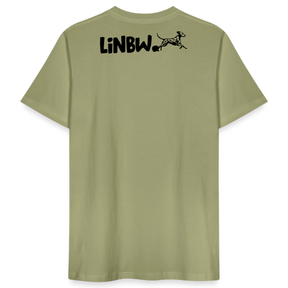 LiNBW. Männer T-Shirt Life is not just black and white - Nebelgrün