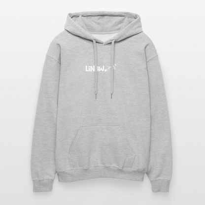 LiNBW. Männer & Frauen Hoodie Life is not just black and white - Hellgrau meliert