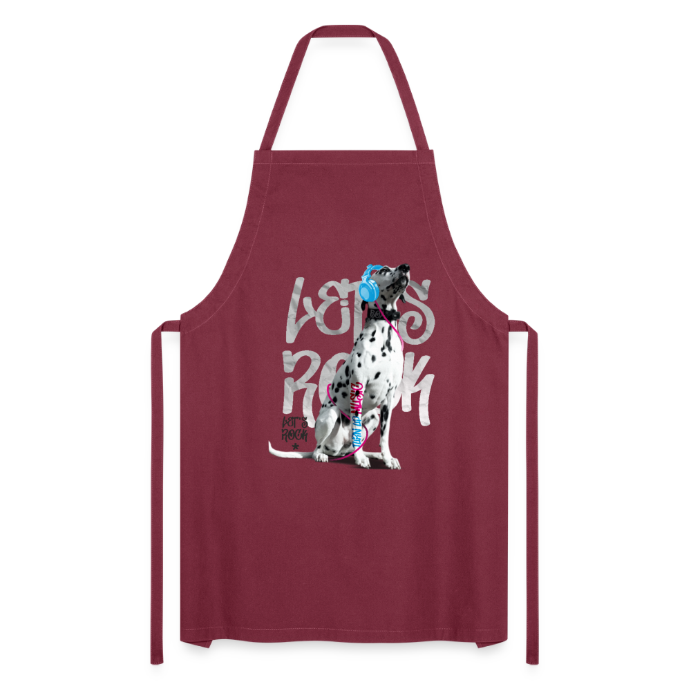 Kochschürze „Let’s Rock“ – Für Dalmatiner-Fans mit Rhythmus im Blut - Bordeaux