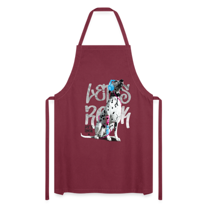 Kochschürze „Let’s Rock“ – Für Dalmatiner-Fans mit Rhythmus im Blut - Bordeaux