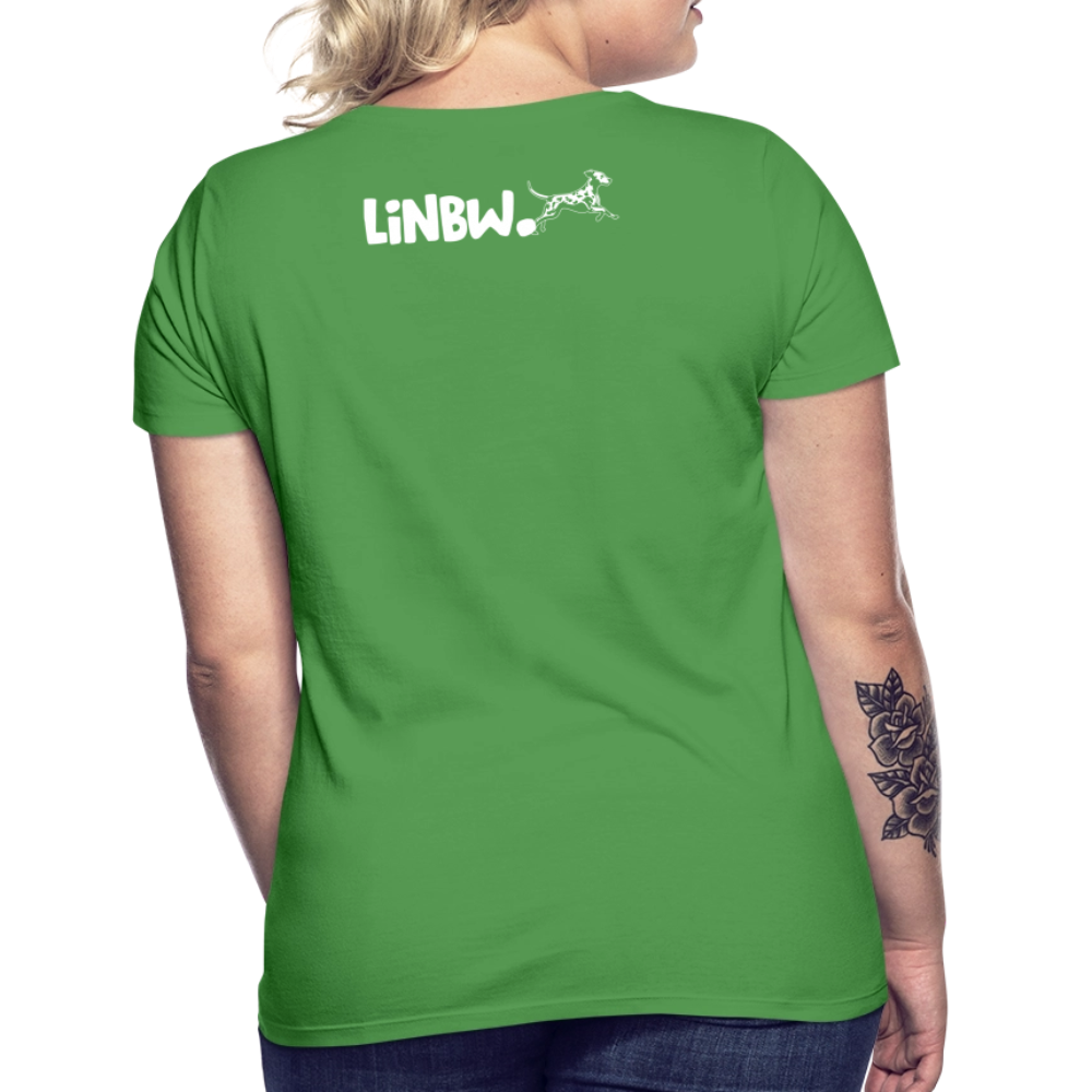 LiNBW. Frauen T-Shirt Life is not just black and white - Kelly Green